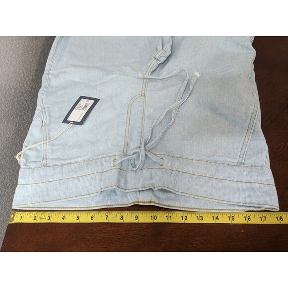 Universal Thread Wide Leg Jeans 2S Blue Light Wash High Rise Drawstring Everyday - Picture 7 of 11